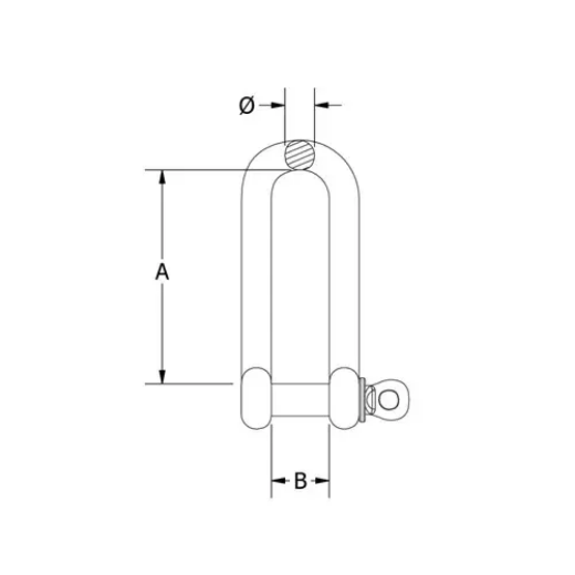 Picture of Beaver, G316 S/S Long Dee Shackle