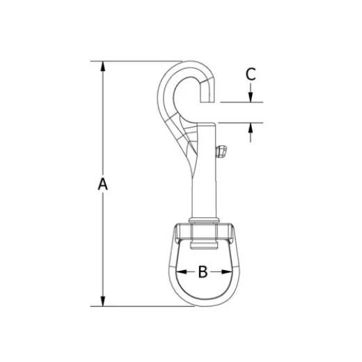 Picture of Beaver, G316 S/S Swivel Eye Snap Hook