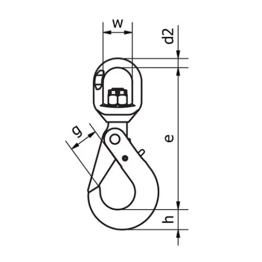 Picture of Beaver, G80 Eye Swivel Hook with Bearing