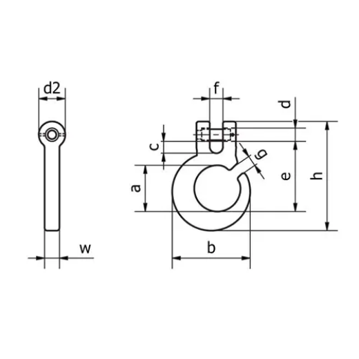 Picture of Beaver, G80 Clevis Choker Hook