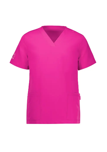 Picture of Biz Care, Pink Womens V-Neck Scrub Top