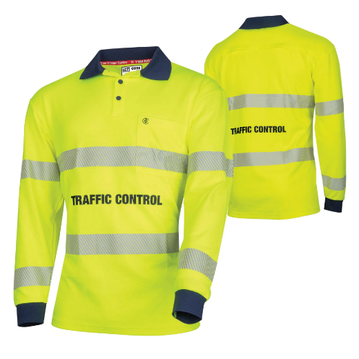 Picture of Tru Workwear, Traffic Control L/S Polo Shirt