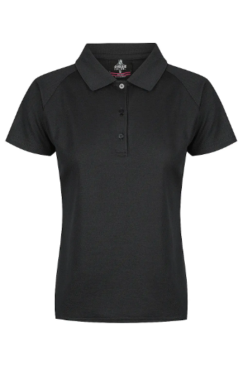 Picture of Aussie Pacific, Ladies Keira Polo - Black Size 10