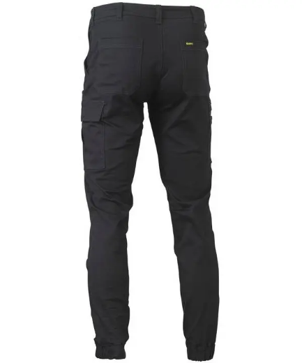 Picture of Bisley, Stretch Cotton Drill Cargo Cuffed Pants- Stone Size 92R