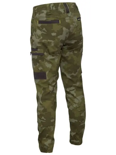 Picture of Bisley, Flx & Move Stretch Camo Cargo Pants - Charcoal Honeycomb Size 97R
