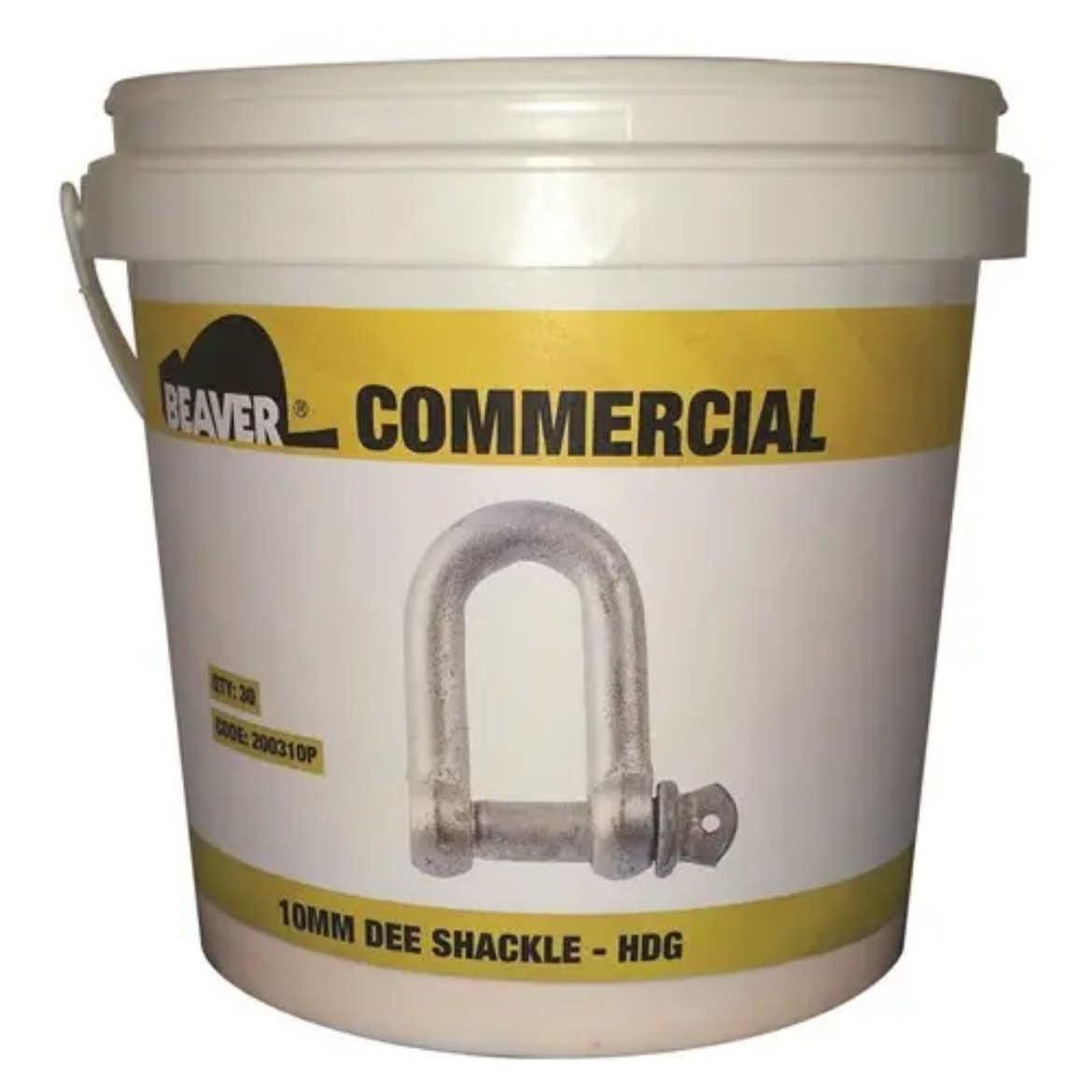 Picture of Beaver, Commercial Dee Shackles (Pail) - Galvanised Size 25mm