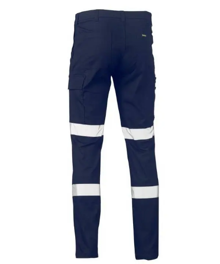 Picture of Bisley, Taped Stretch Cotton Drill Cargo Pants- Navy Size 72R