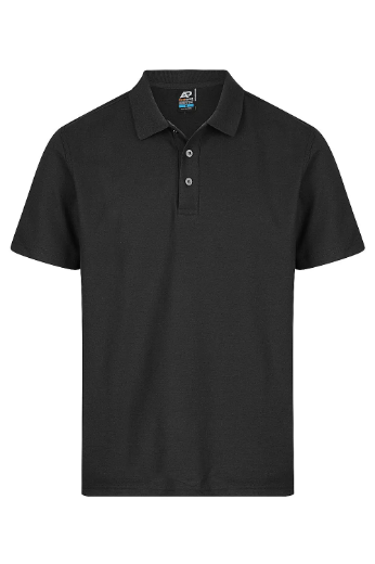 Picture of Aussie Pacific, Mens Hunter Polo - Black Size 8XL