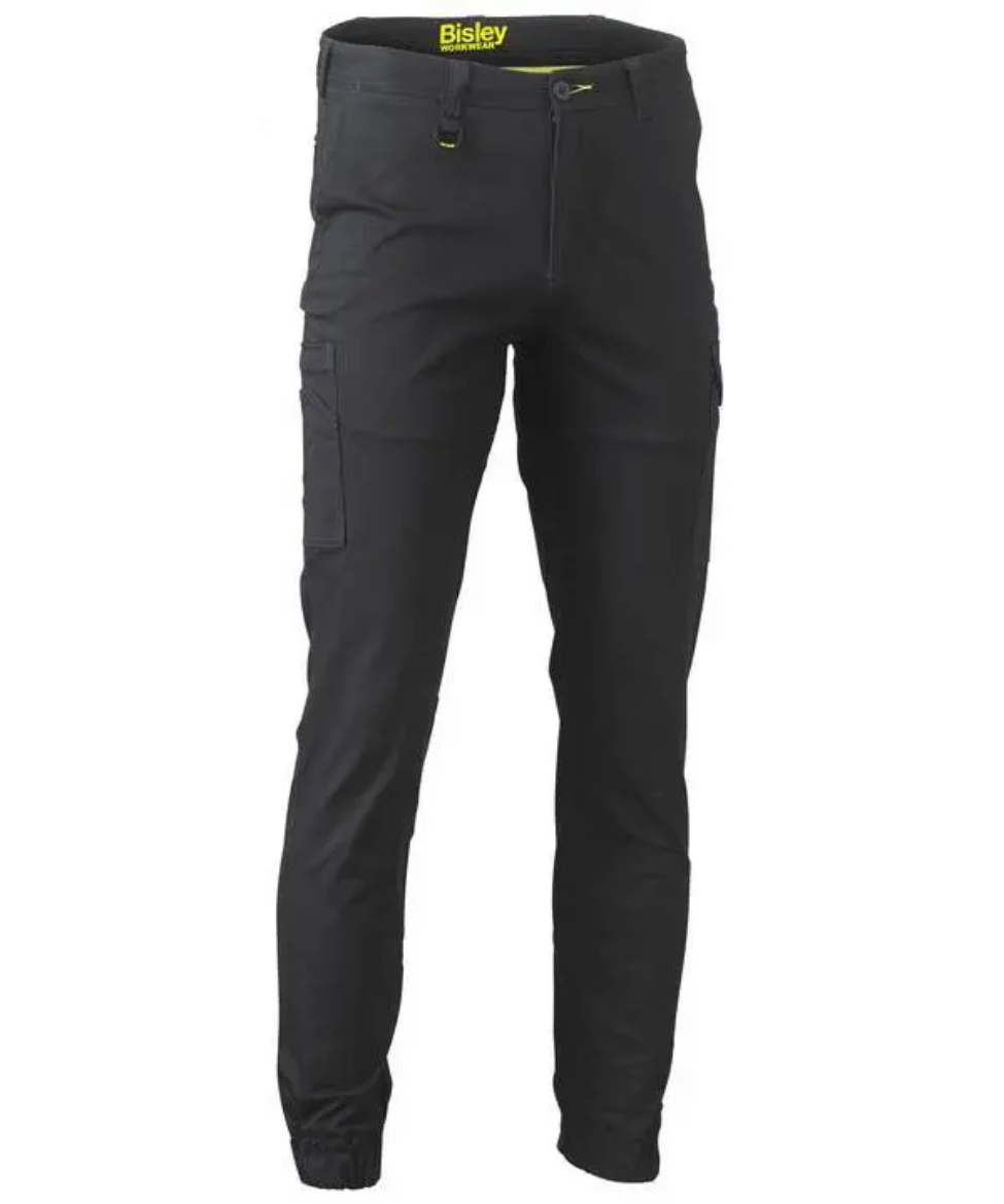 Picture of Bisley, Stretch Cotton Drill Cargo Cuffed Pants- Navy Size 92R