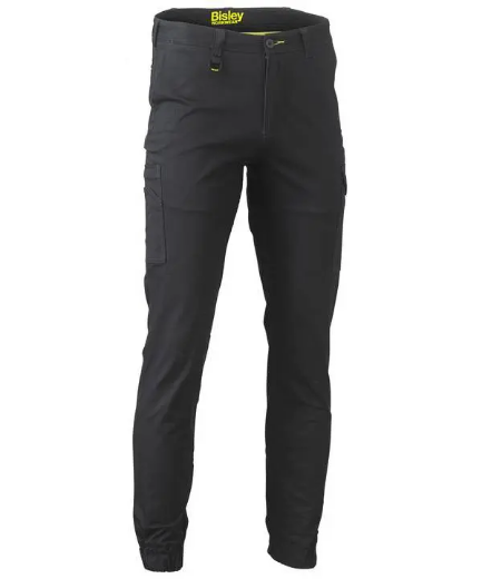 Picture of Bisley, Stretch Cotton Drill Cargo Cuffed Pants- Navy Size 92R