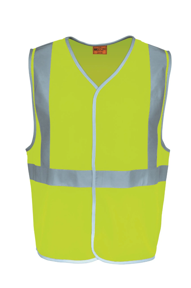 Picture of Bocini, Hi-Vis Vest With Crossing Tape - Yellow Size Medium